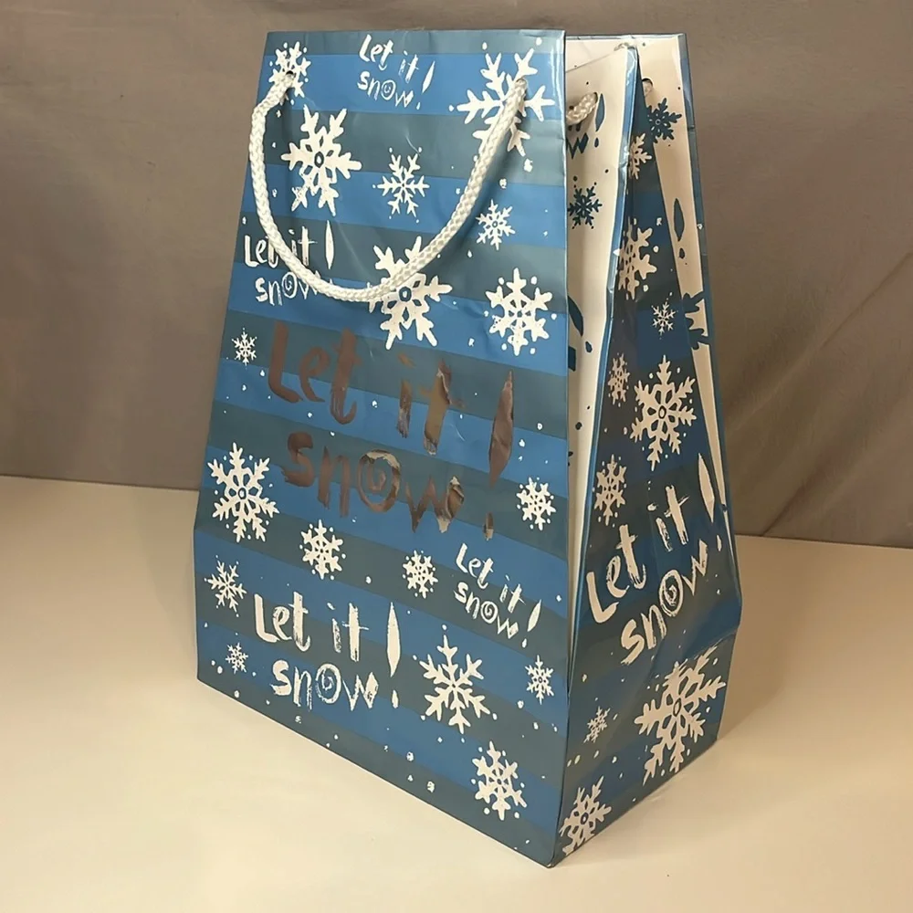 Collection of 9 Holiday Gift Bags (Cloth and Paper)